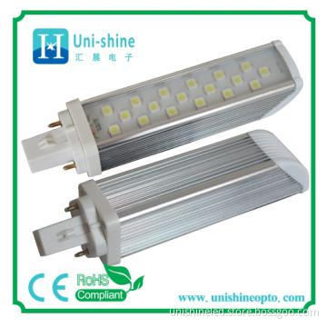 4/2pin 3W 5W 7W g24 plug-in led tube